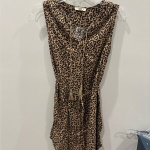 beachlunchlounge Animal Print Mini Dress
